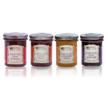 BOITE DE CONFITURE SICILIENNE (PAQUET. 4 POTS)